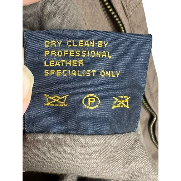 Loro Piana Storm System Mens Heavy Field Jacket Medium XXL Leather (no Hood) - Picture 16 of 16